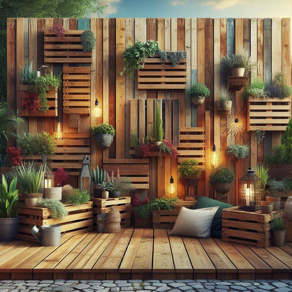 Industrial Wooden and Corrugated Metal Combo