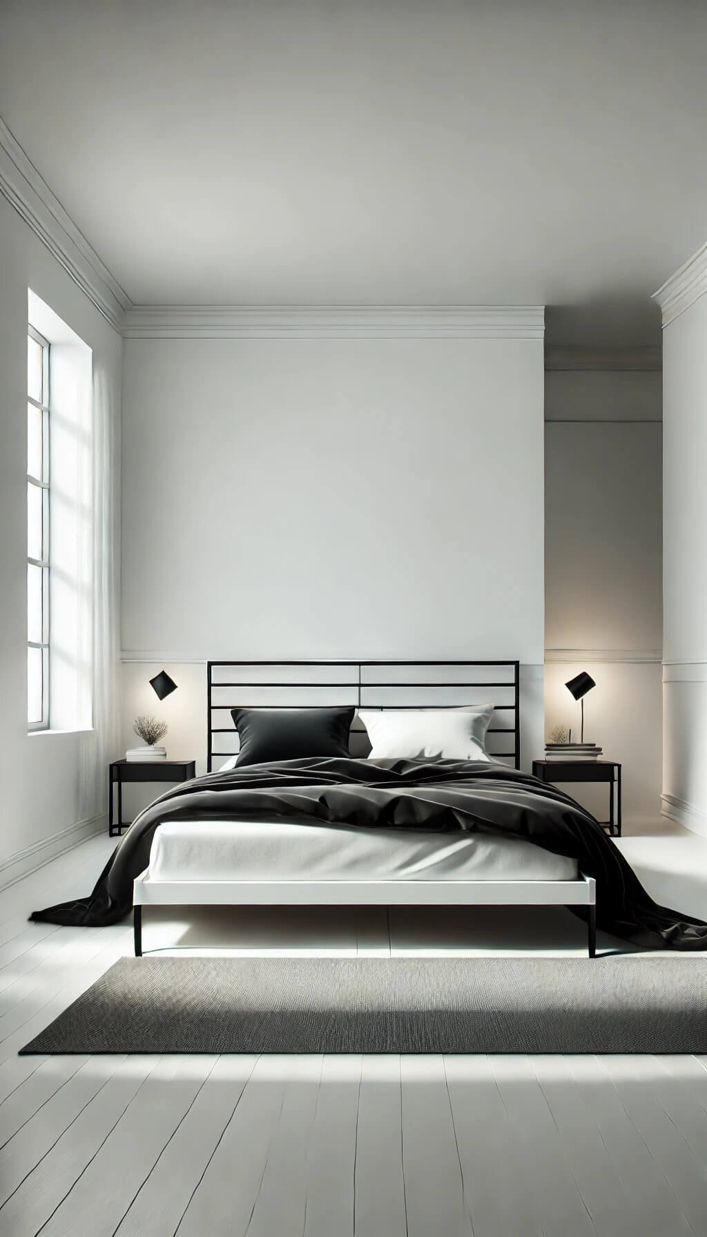 Black and White Modern Bedroom