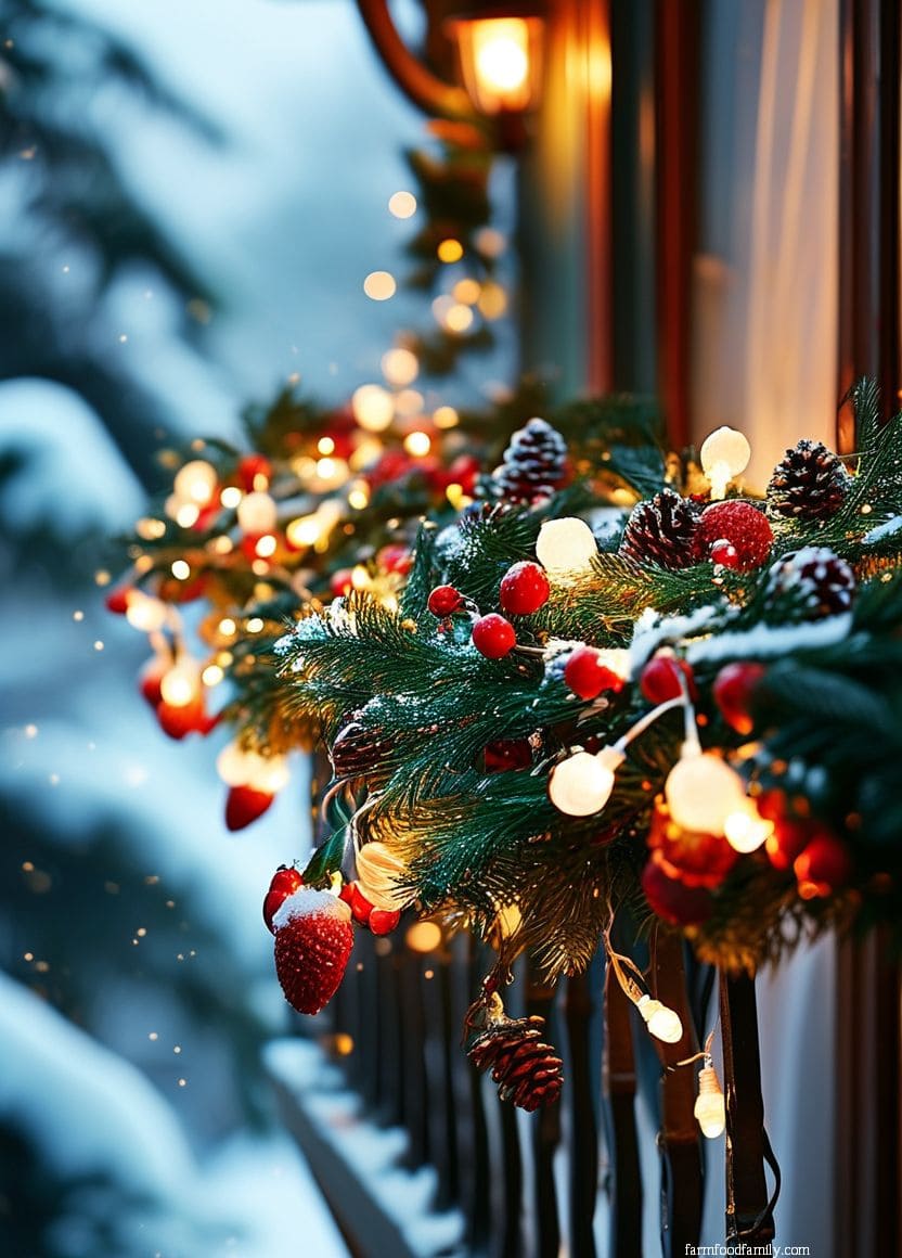 Christmas Balcony Lighting