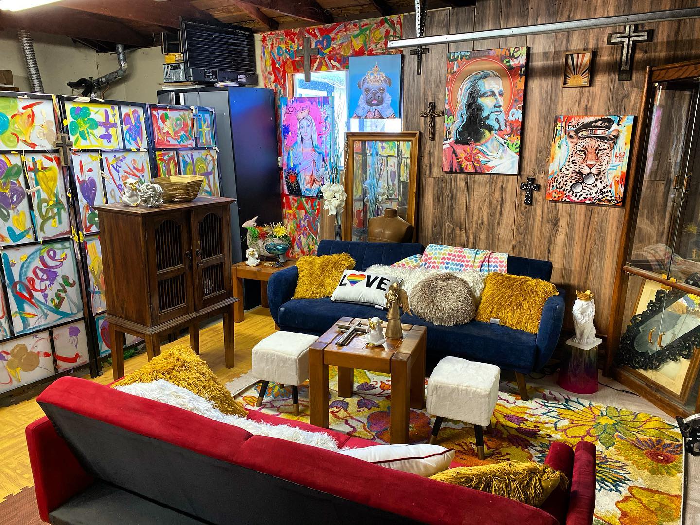 Garage Hangout with Rustic Vibes