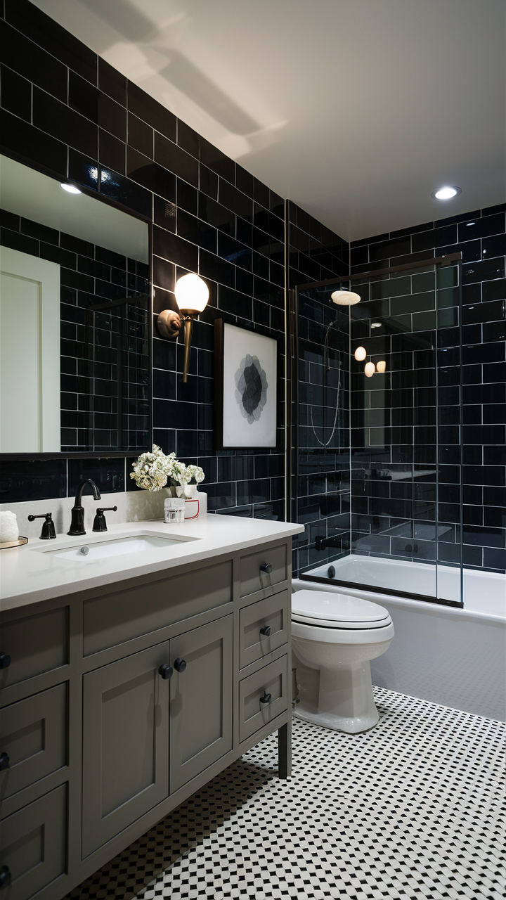 Understated Elegance with Floating Corner Shelves