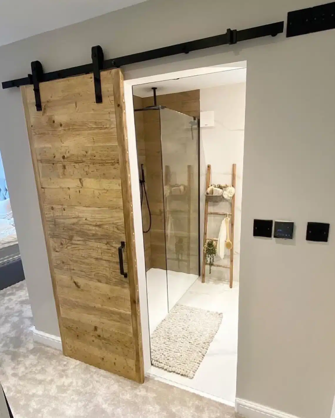 Scandinavian-Inspired Chevron Barn Door