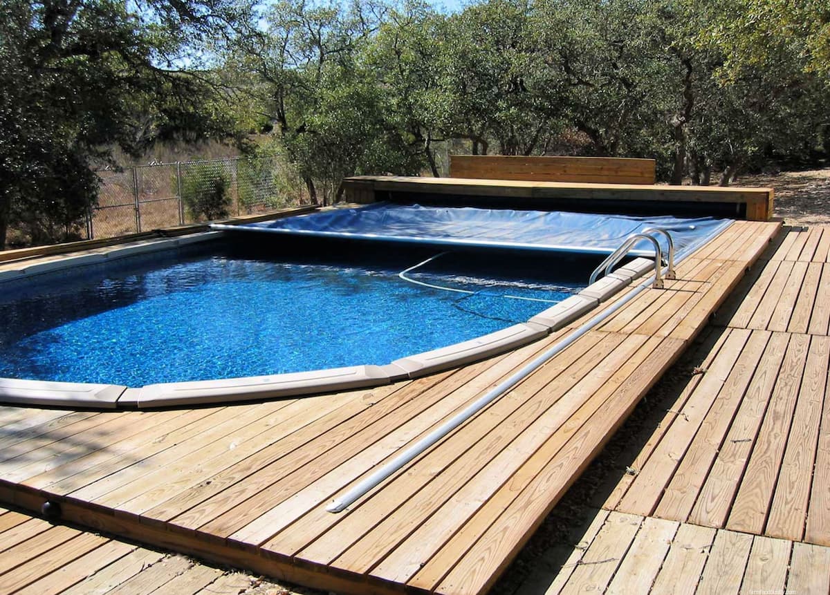 Vibrant Pool Setup with Fun and Functionality