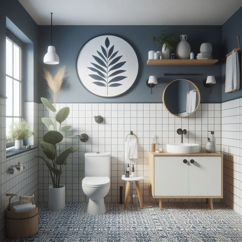 Oceanic Blues with Subtle Metallic Finishes