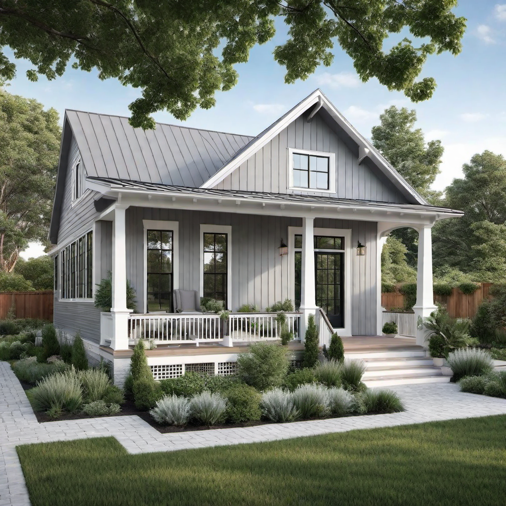 Modern Barndominium with Wooden Slats