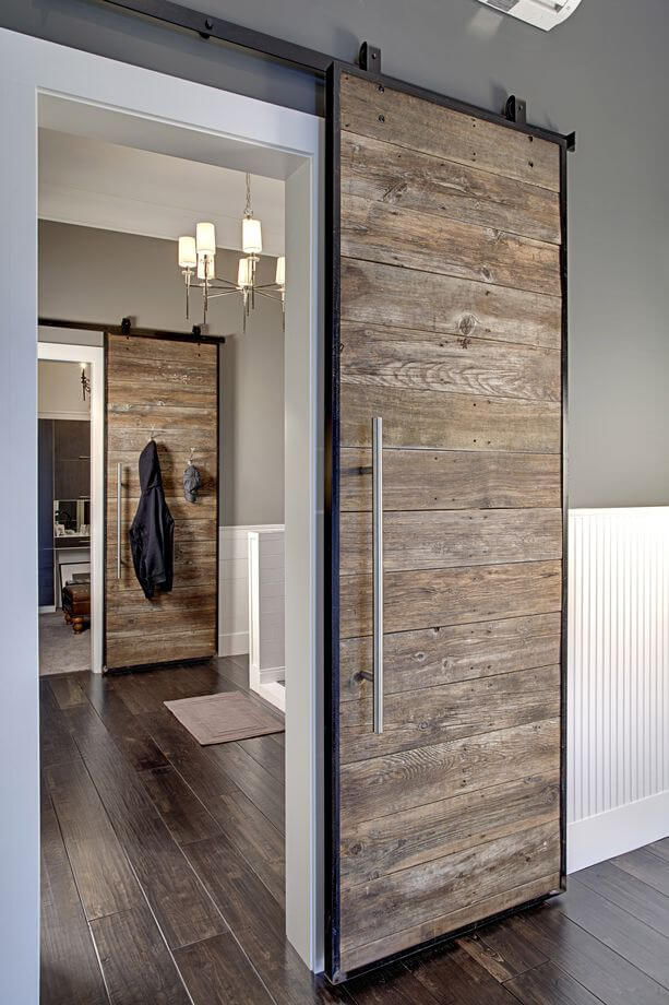 Barn Door with Rustic Sliding Charm
