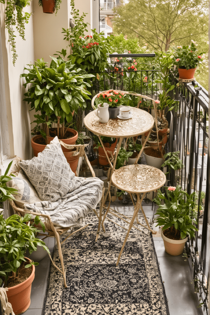 Colorful Balcony with Festive Vibes