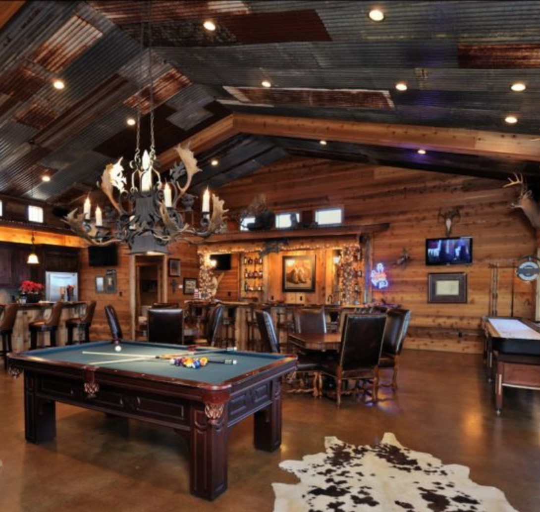 Warm Industrial Entertainment Den
