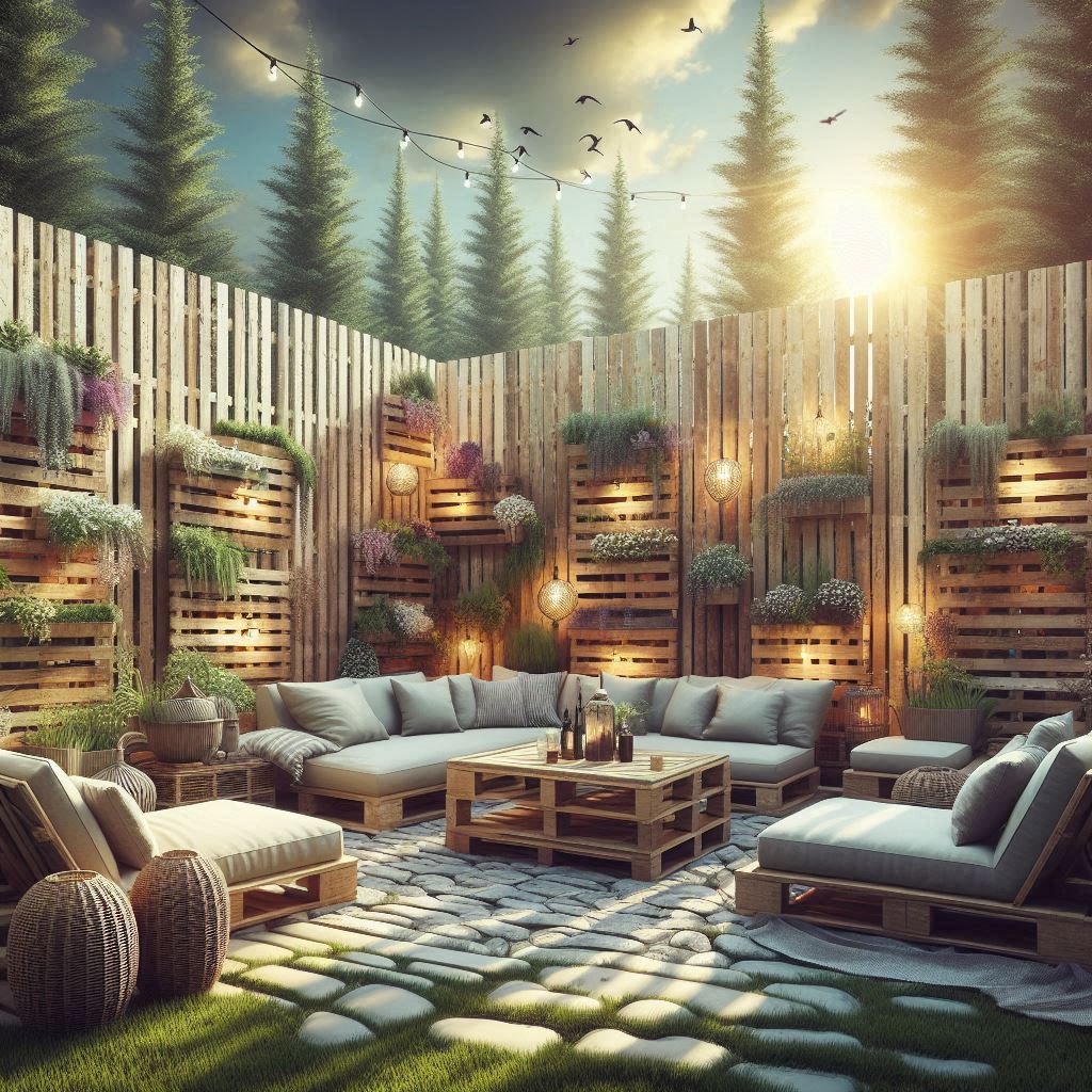 Modern Wood Slat Fence