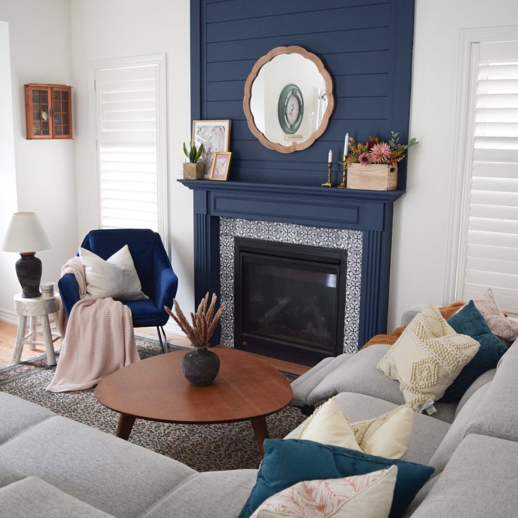 Modern Rustic Harmony – Vertical Wood Slats Accent Wall