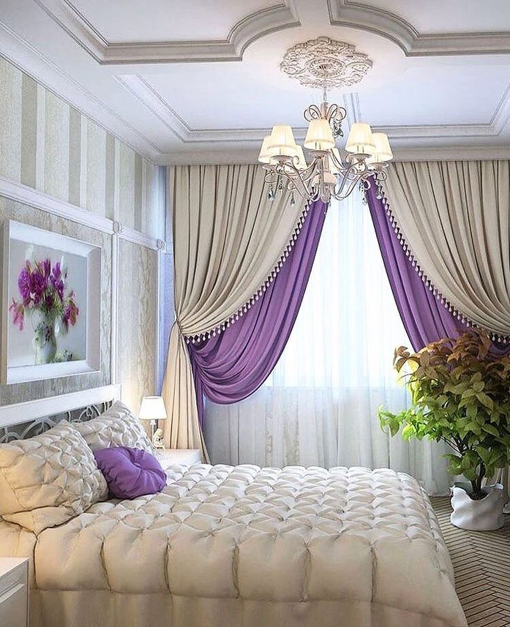 Light Gray Bedroom Curtains with Minimalist Style