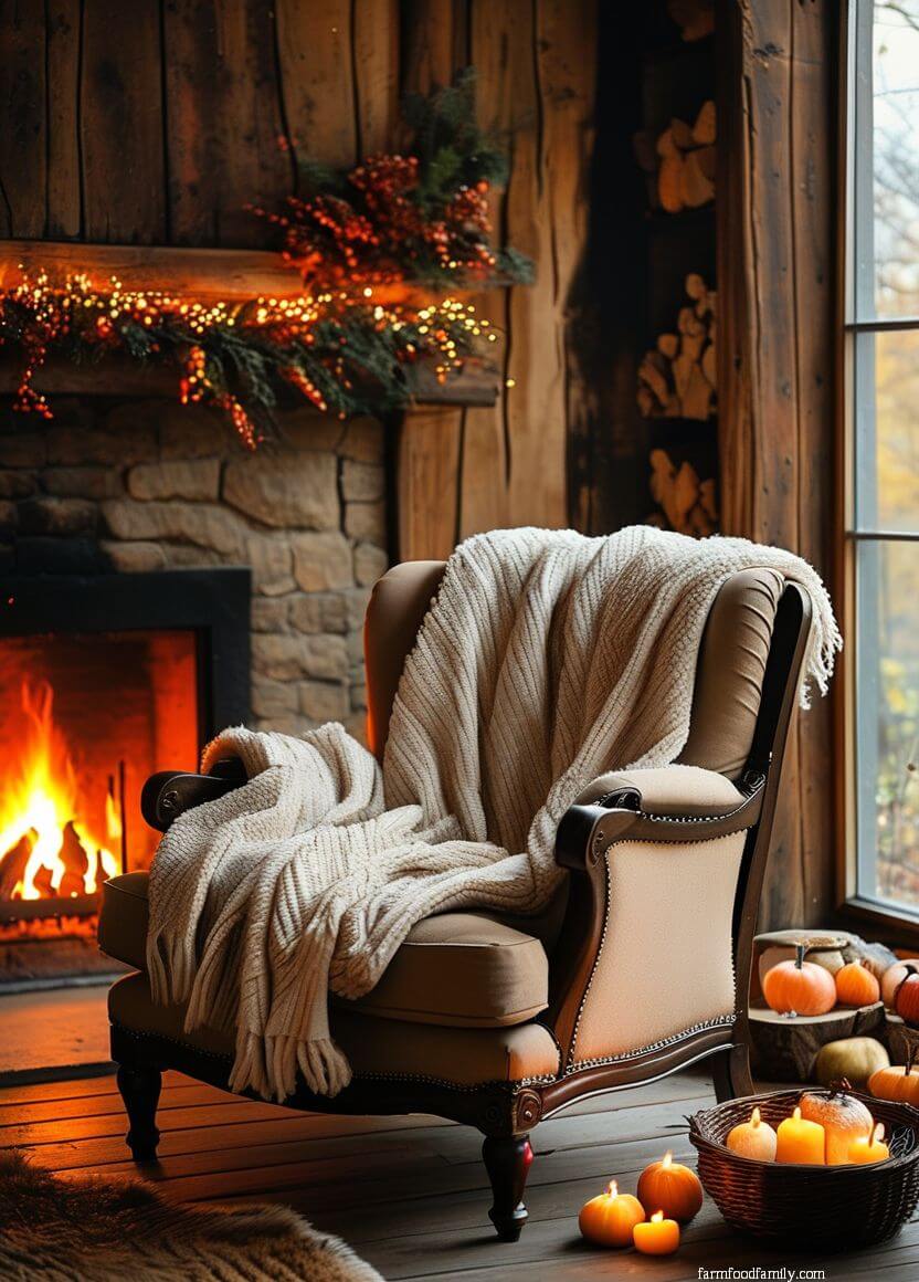 Earthy and Elegant Autumn Balcony