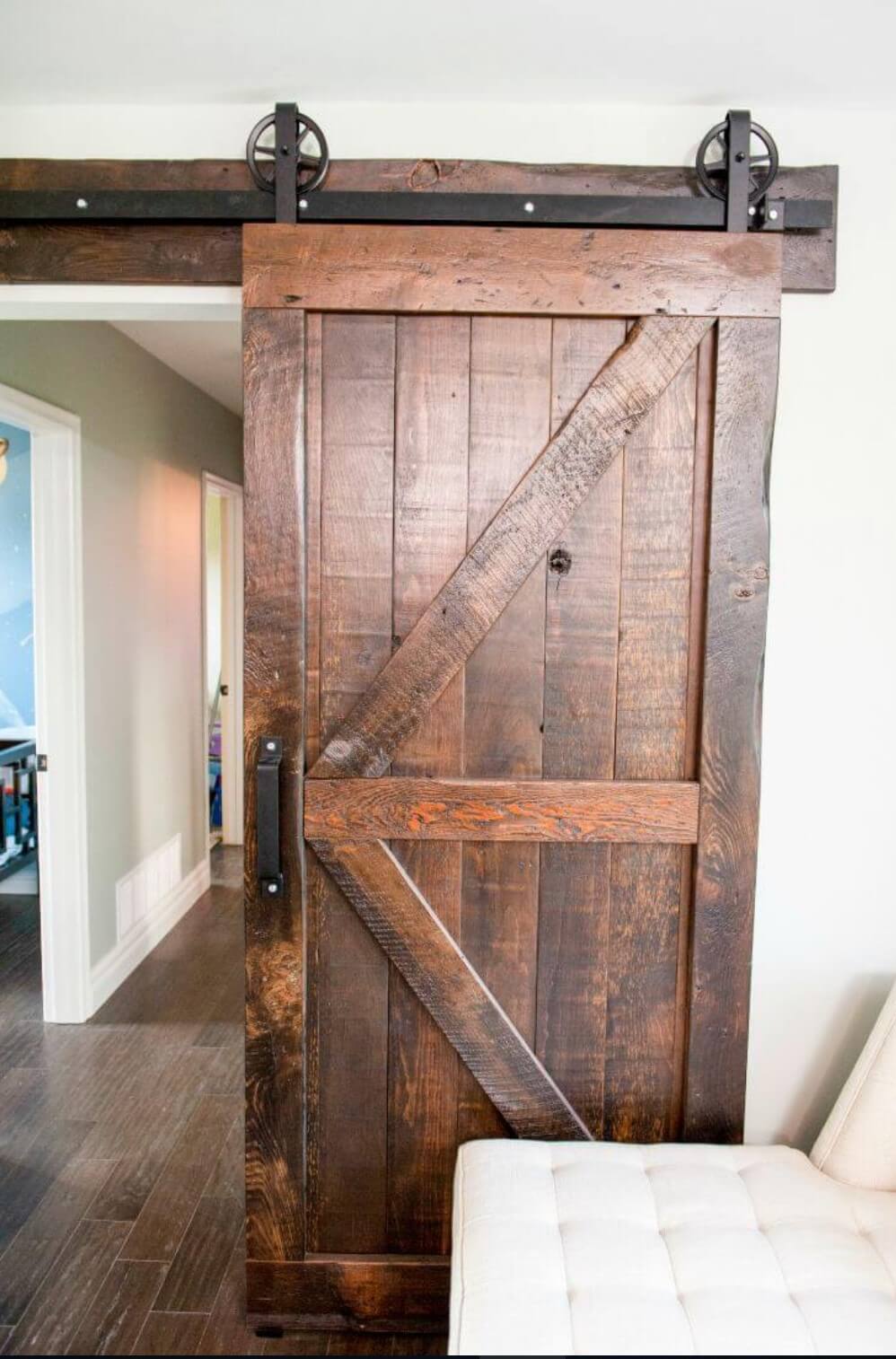 Dual-Tone Chevron Barn Door