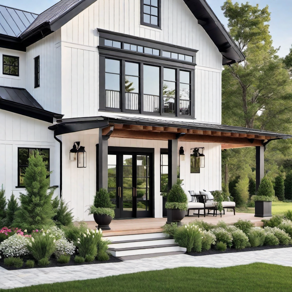 Minimalist Barndominium with Textured Elements