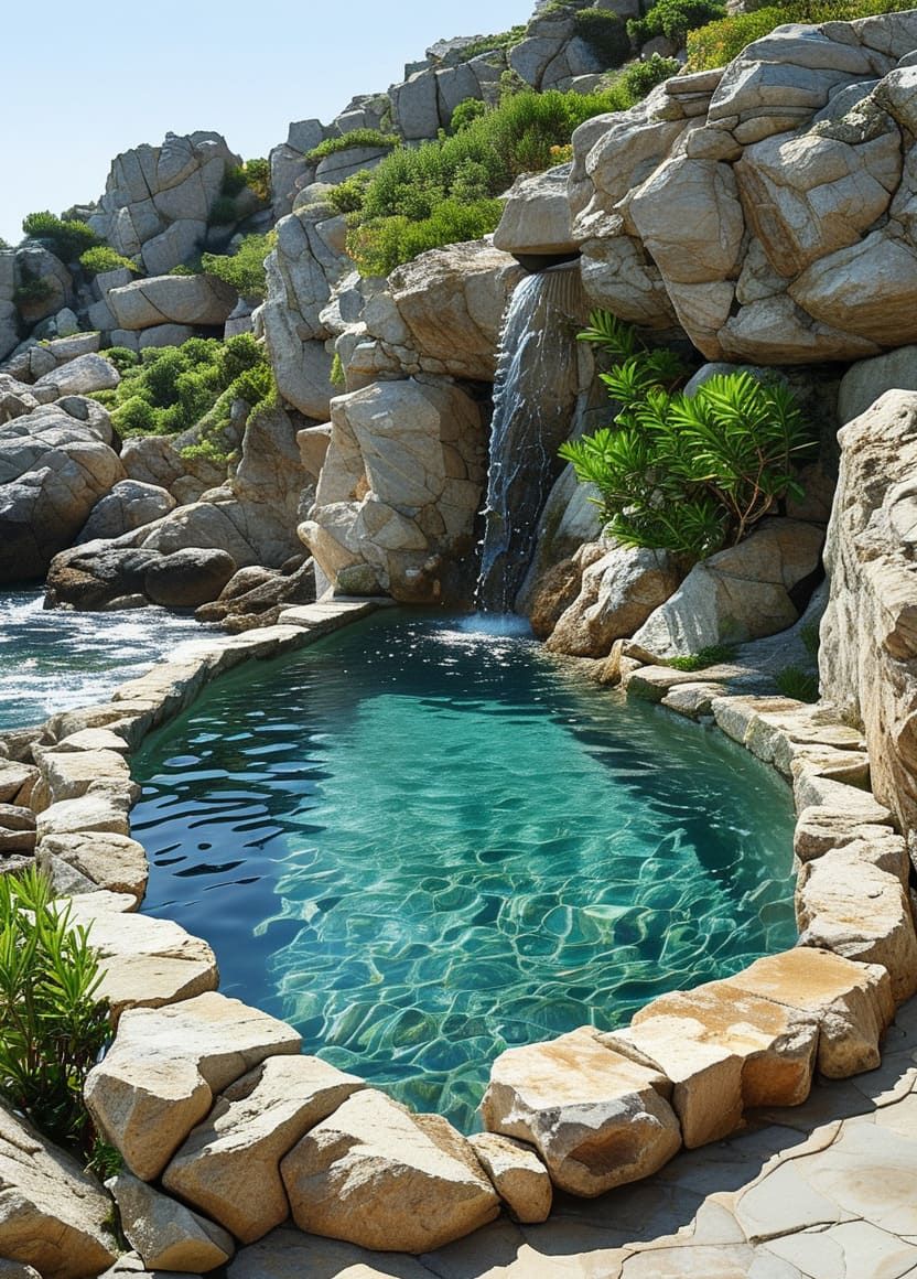 Grand Mediterranean Backyard Pool Design