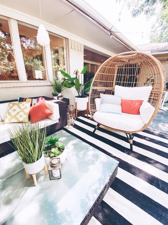 Industrial-Inspired Outdoor Bar