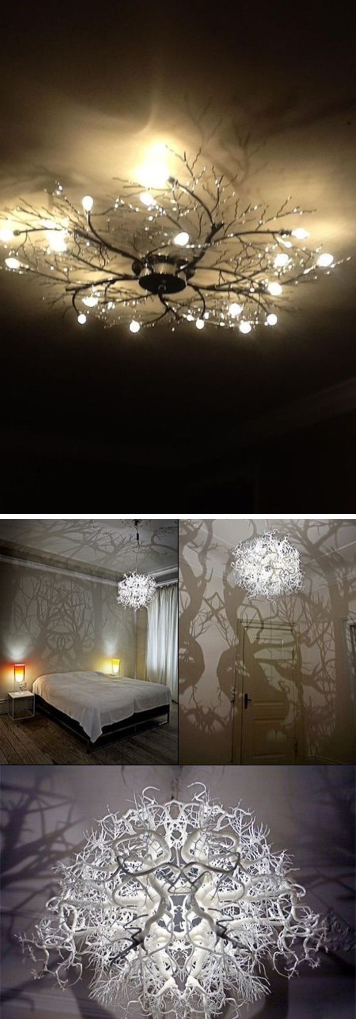 Bright Bedroom with Layered Lighting and Subtle Accents
