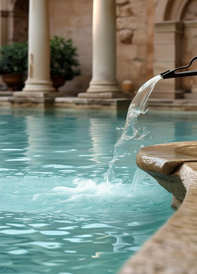 Sophisticated Mediterranean Poolside Design