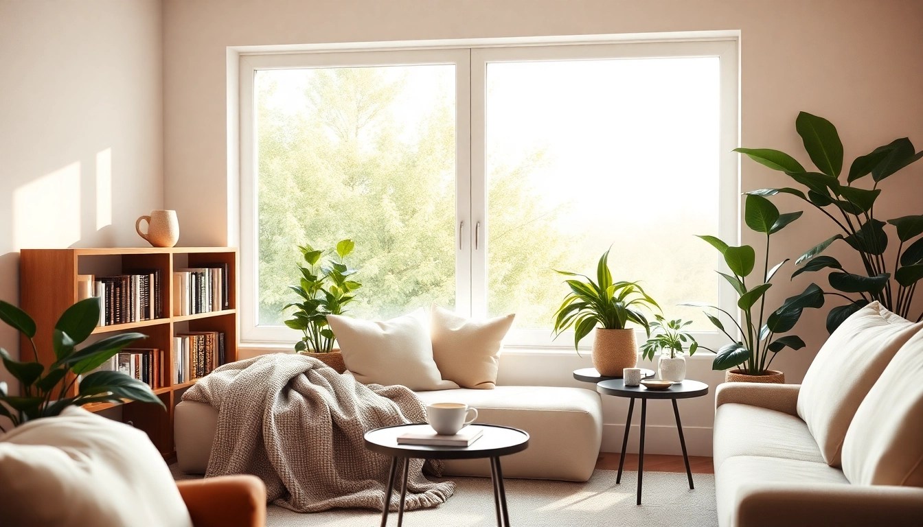 Minimalist Apartment Decor Featuring Subtle Pops of Color