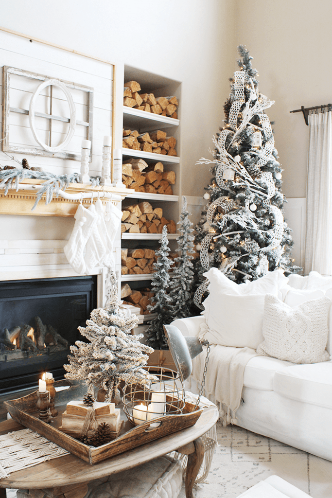 Classic Christmas Warmth in a Living Room