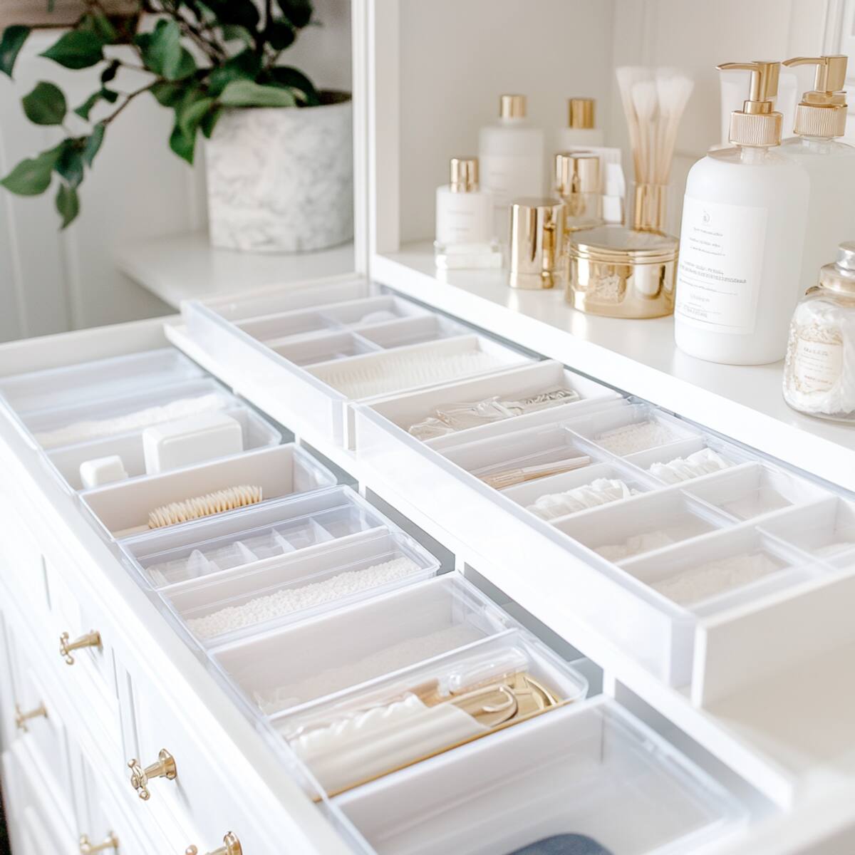 Plastic Drawer Units Bathroom Closet Organization Ideas