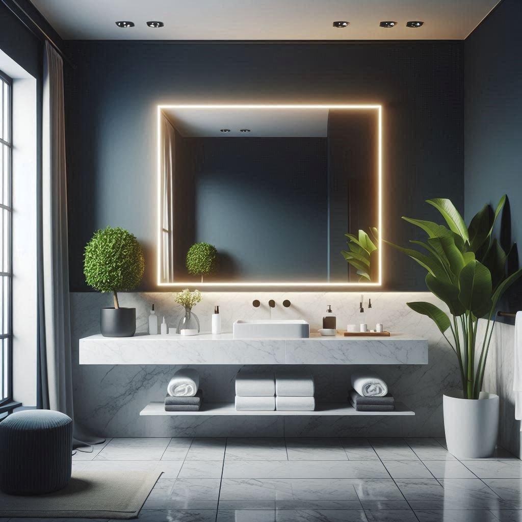 Modern Spa Aesthetic with Muted Blues
