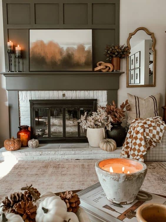 Layered Cushions and Festive Colors