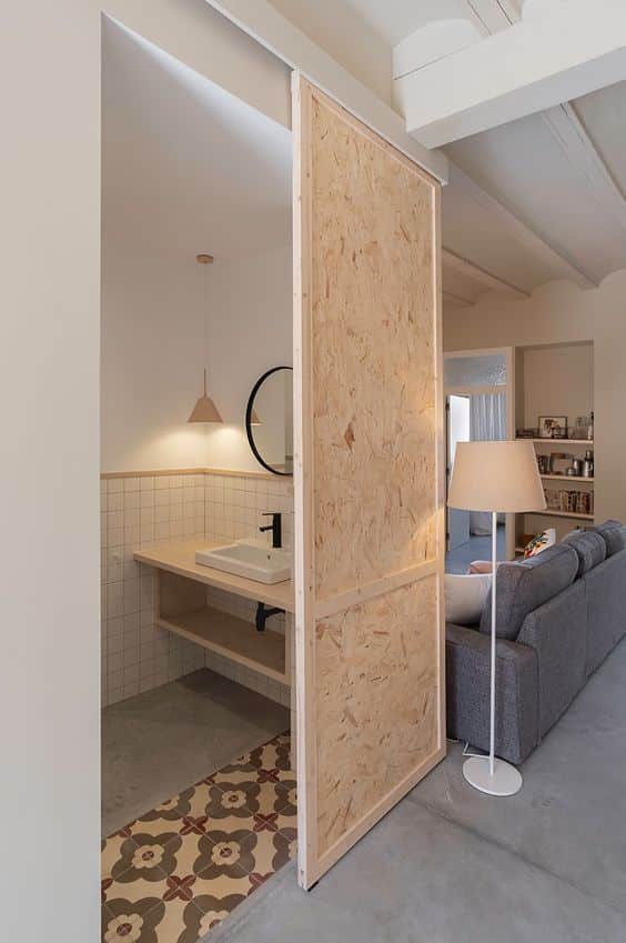 Scandi-Inspired OSB Sliding Door