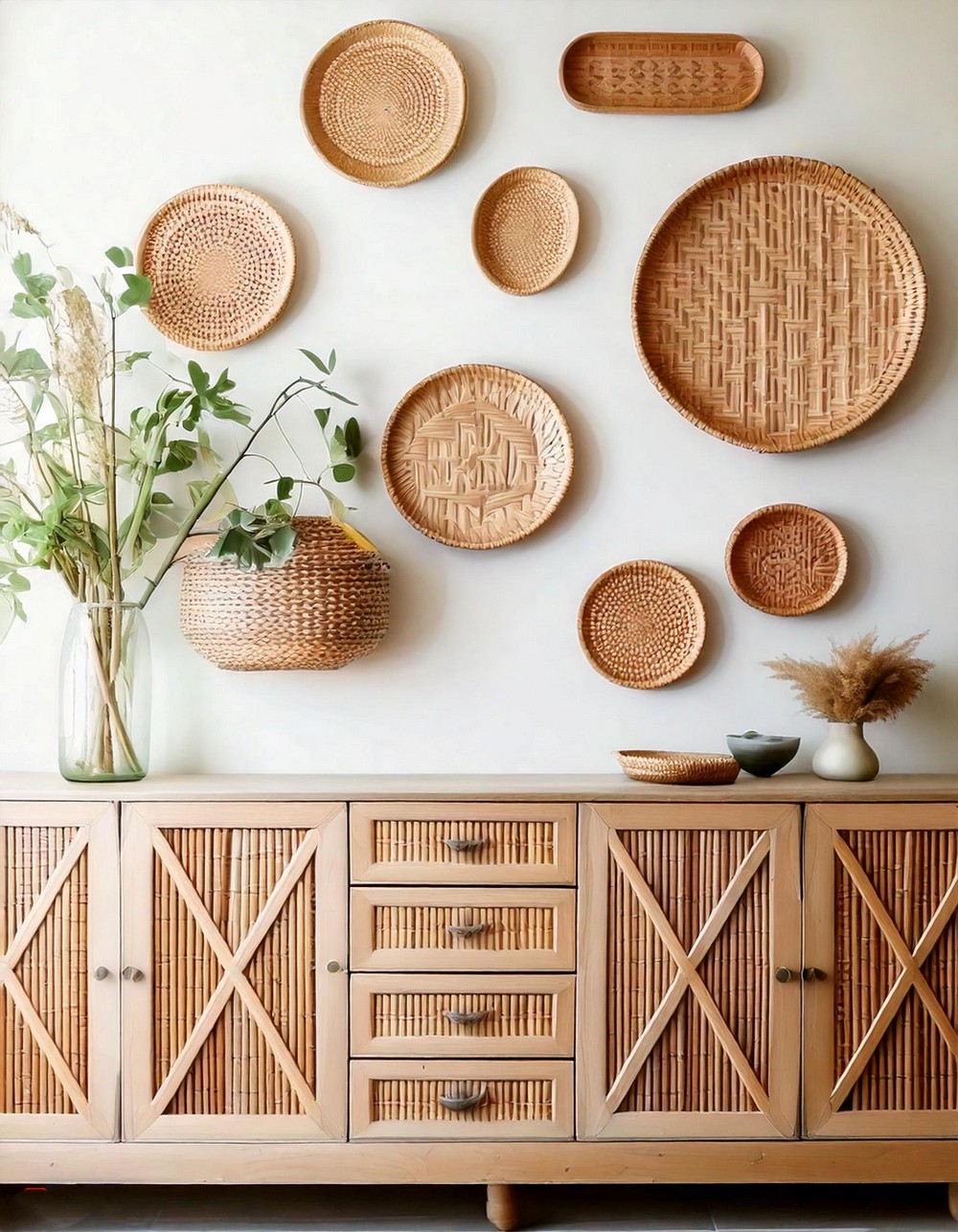 Organic Charm – Basket Wall Accent
