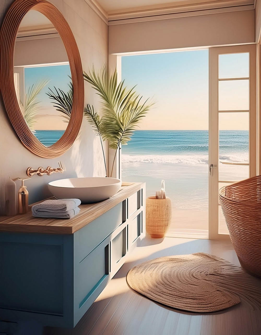 Beachfront Bliss with Ocean-Inspired Blues