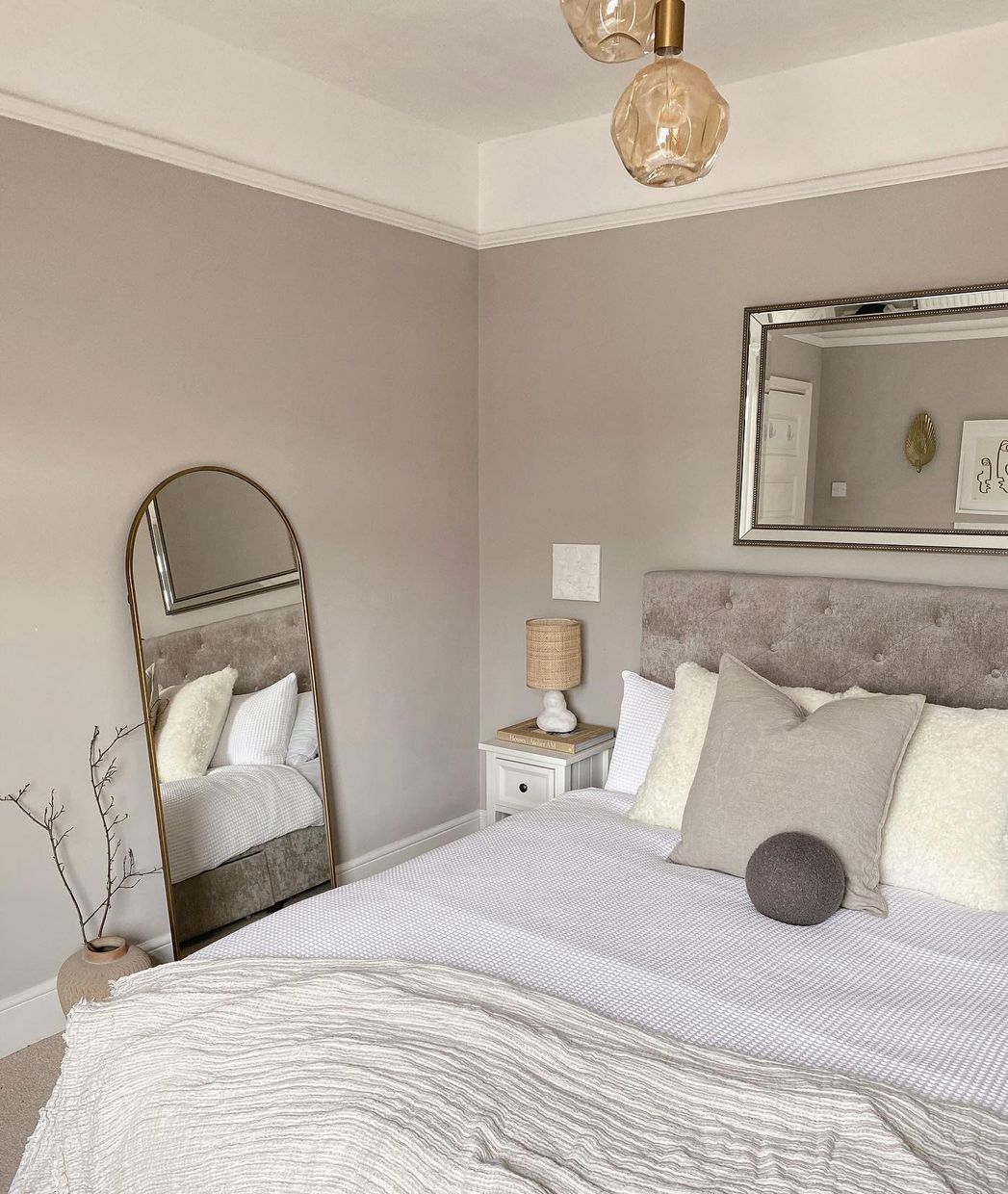 Layered Full-Length Mirror with Boho Touches