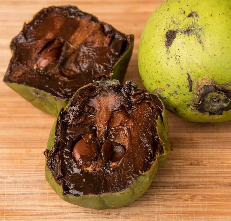 Black Sapote with Rich Chocolate-Like Flesh