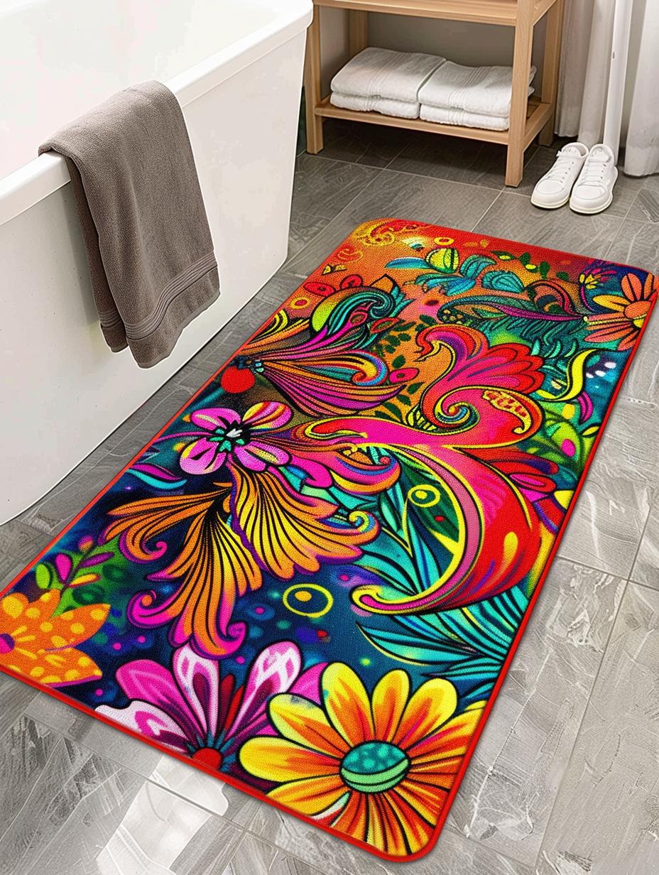 Boho Bath Runner Rug