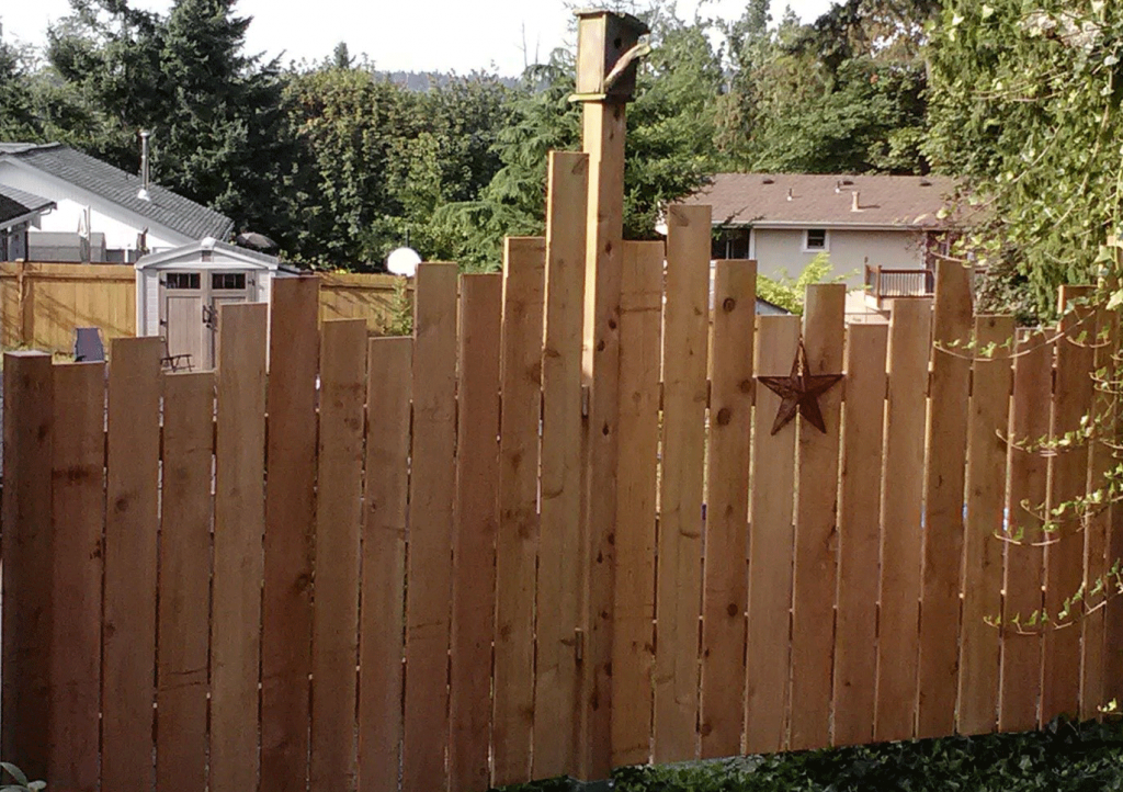 Cedar-Planked Privacy Fence