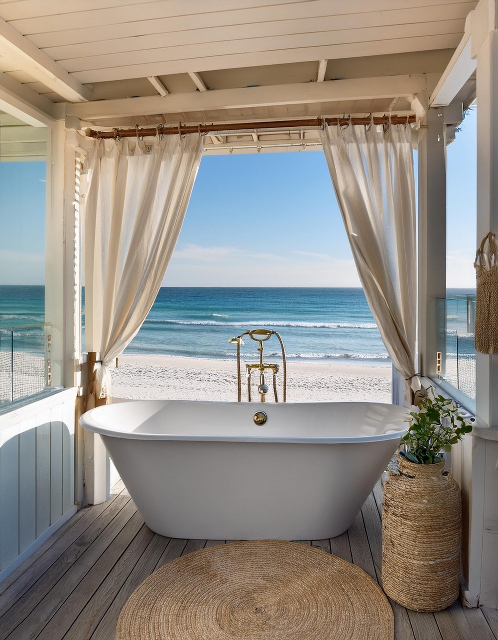 Coastal Canopy Charm with Natural Elements