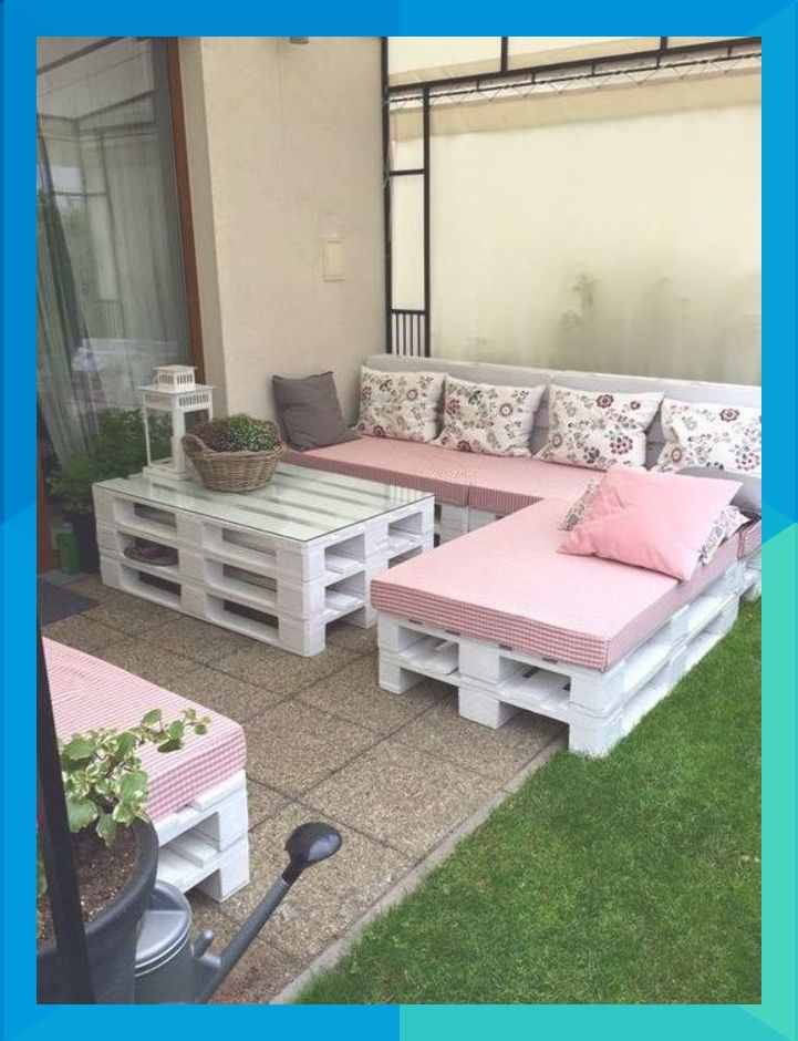 Rustic Balcony Design with DIY Wooden Furniture