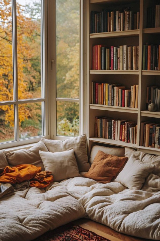 Cozy Reading Nook with a Window View