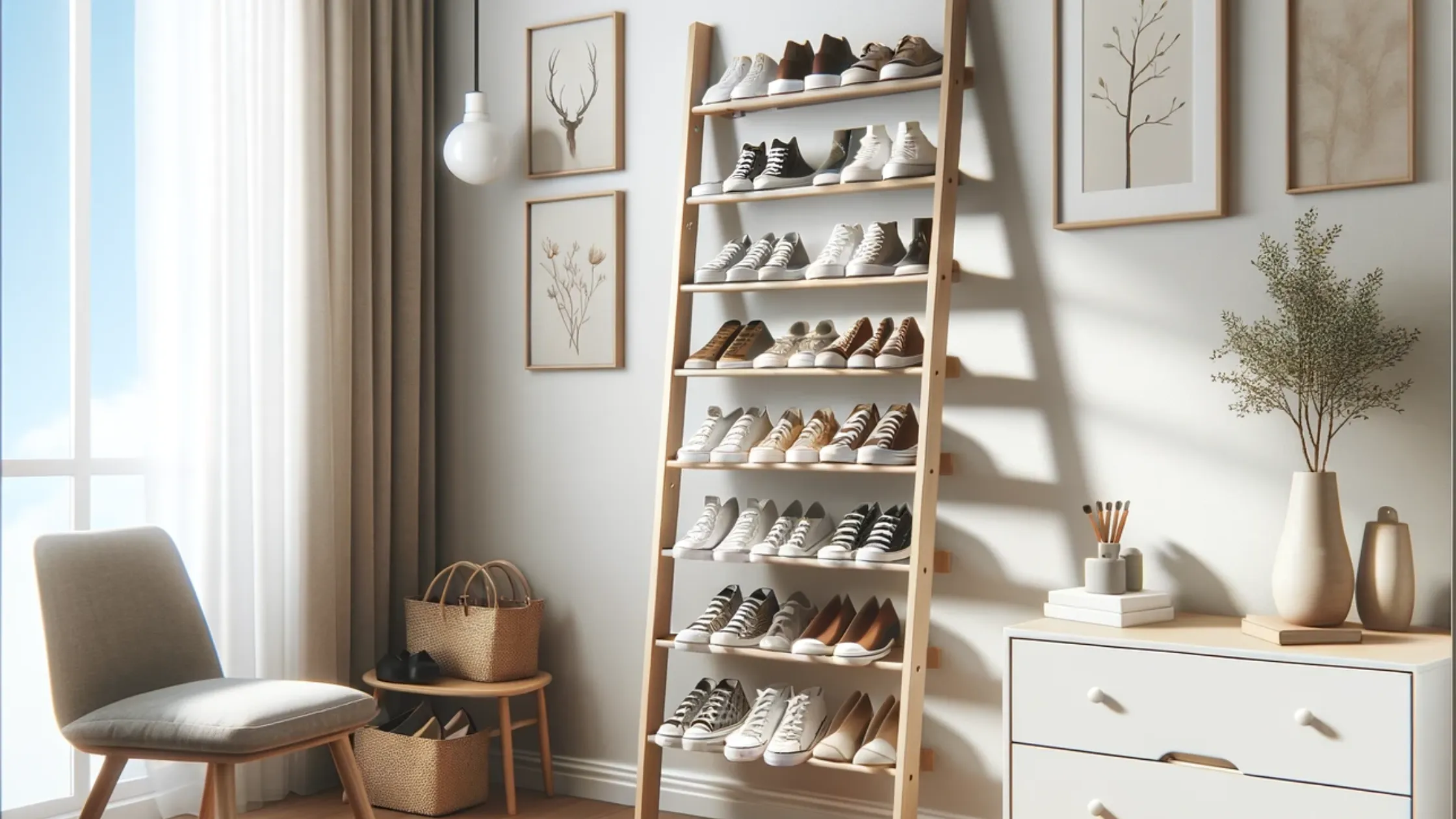 Ladder Shoe Shelf