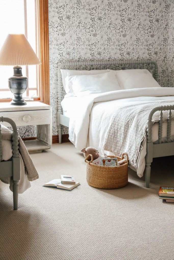 Soft Patterned Carpet in a Modern Kids' Room
