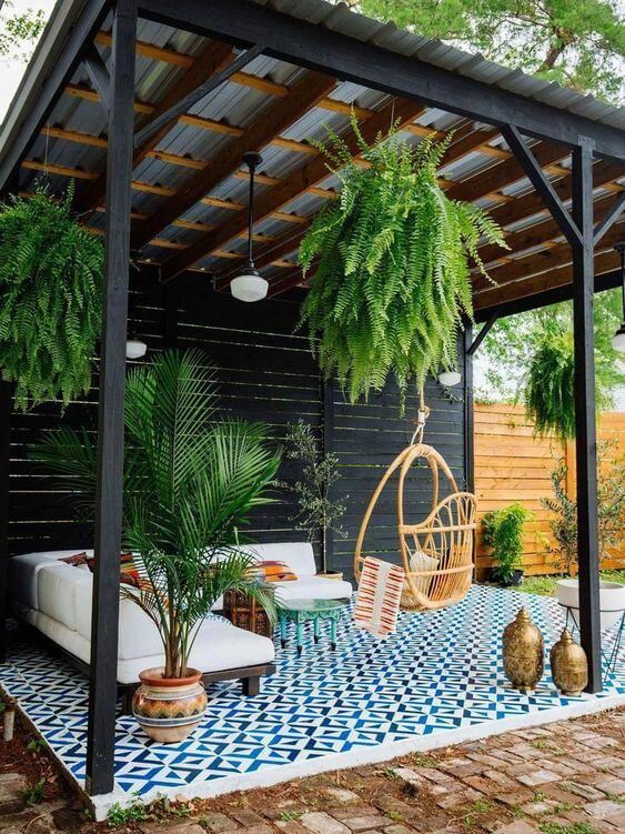 Barndominium Pergola Dining Space