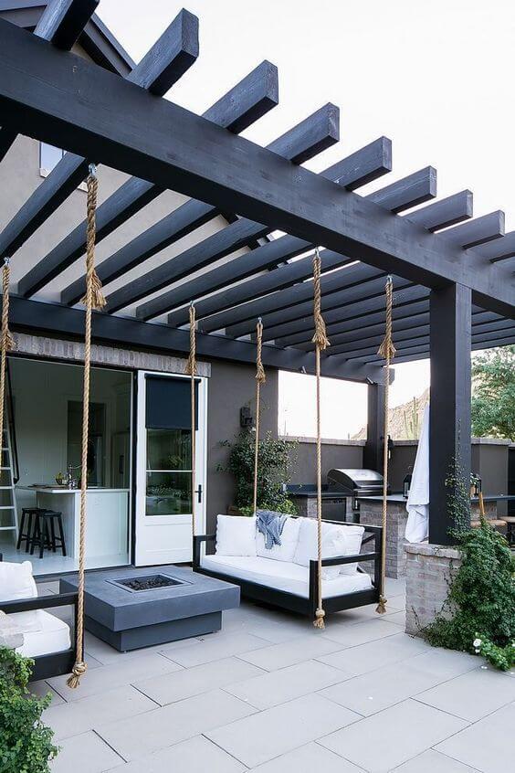 Coastal Farmhouse Barndominium Outdoor Space