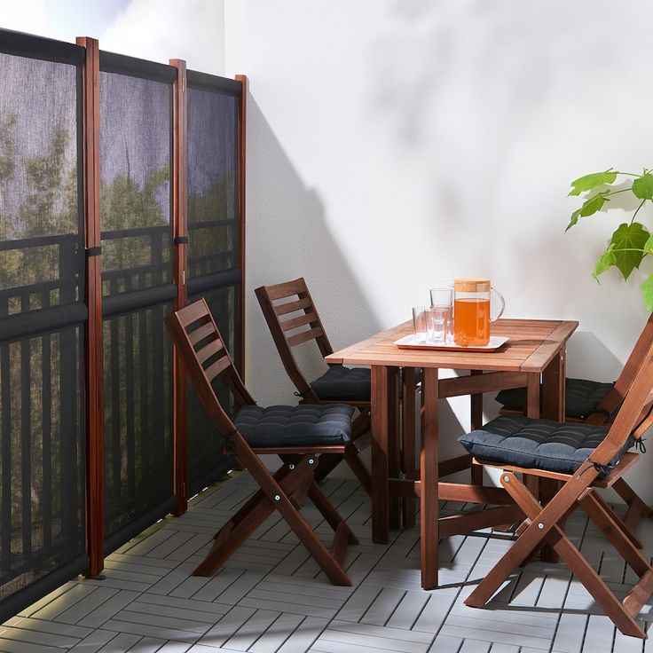 Modern Lounge Balcony with Sleek Wood and Metal Finishes