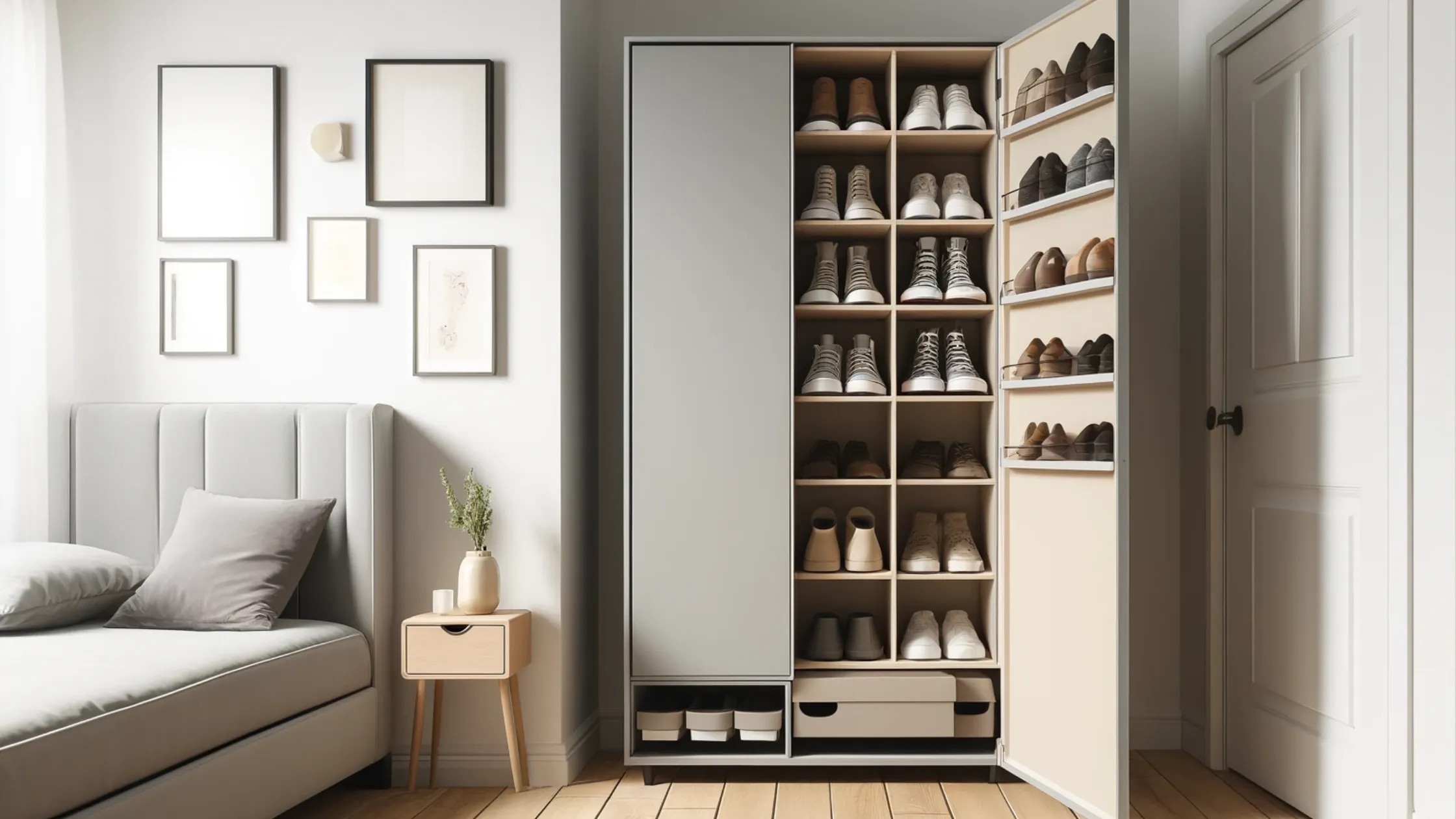 Shoe Cabinet with Doors