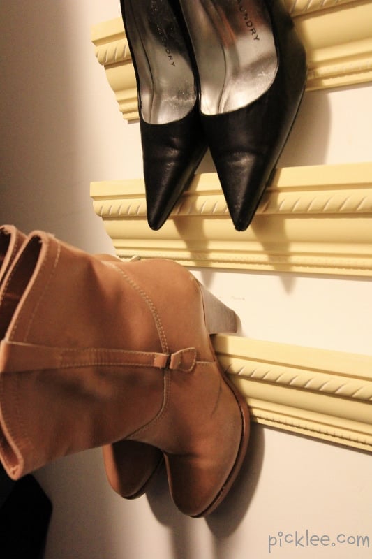 Rolling Wooden Crate Shoe Storage
