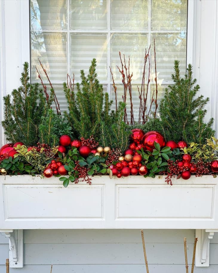 Compact and Stylish Christmas Corner