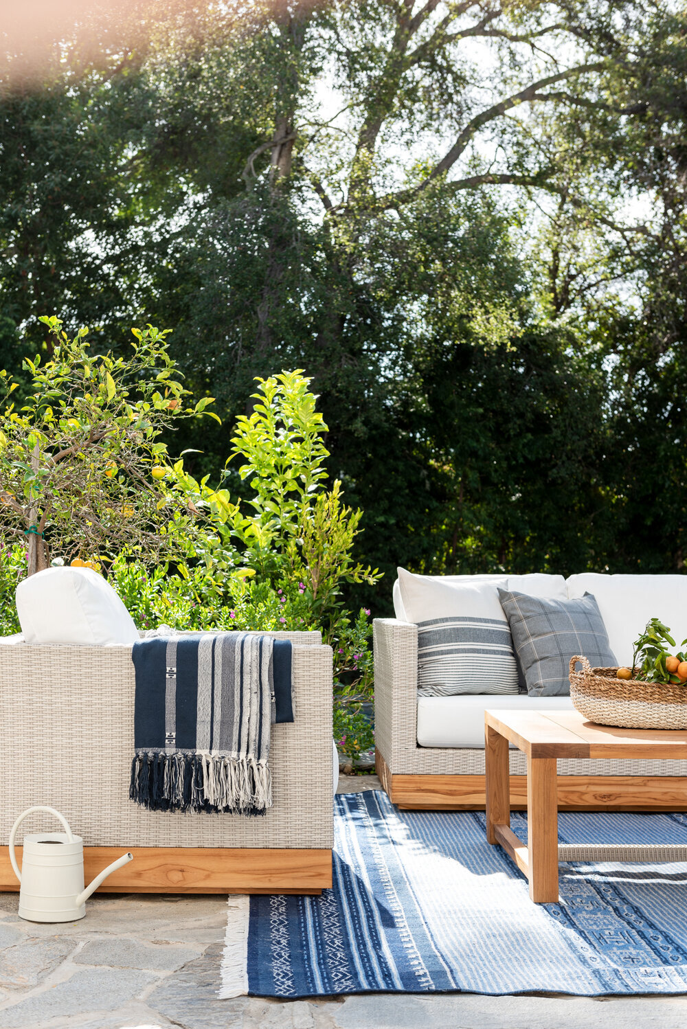 Studio McGee Outdoor Furniture Set Faux Wicker