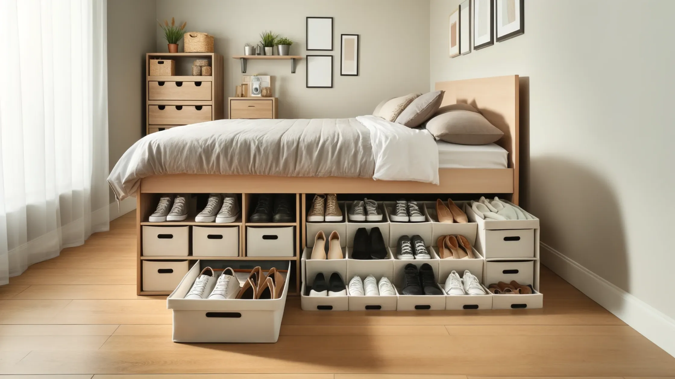 Under-Bed Shoe Storage