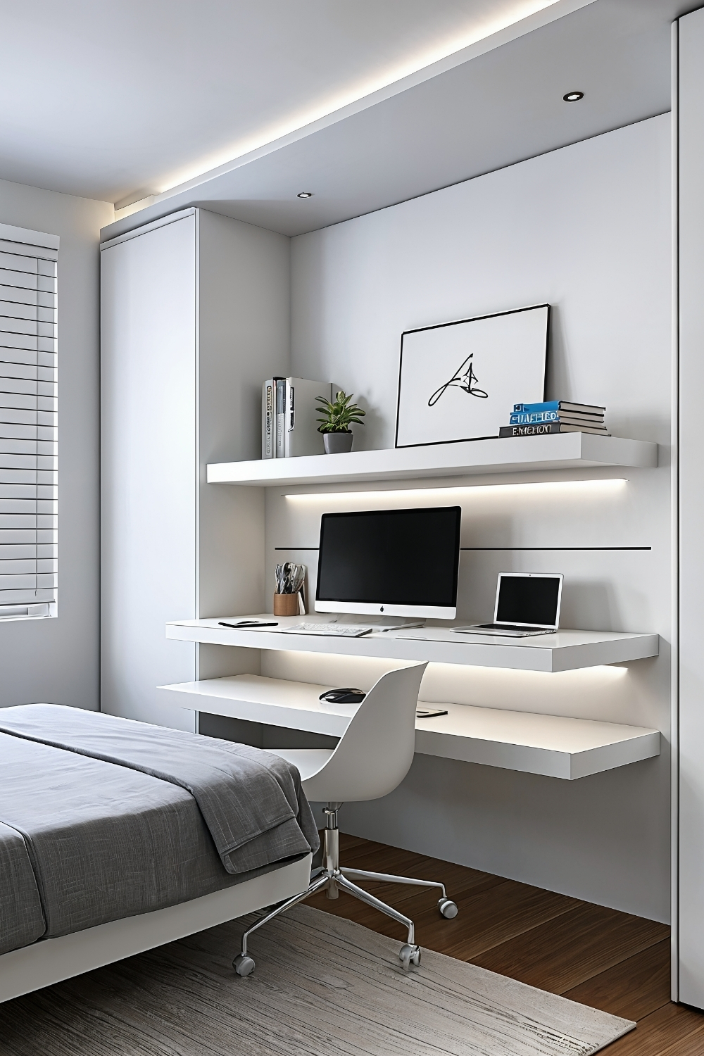 Futuristic Black Gaming Setup