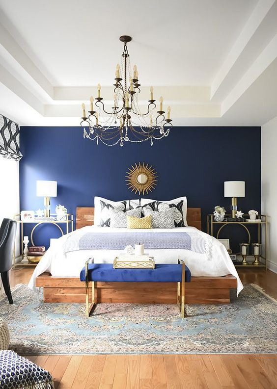Glamorous Bedroom with Luxurious Lighting Accents