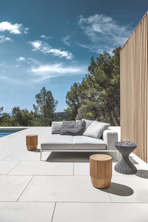 Modern Rounded Daybed with Luxe Cushions